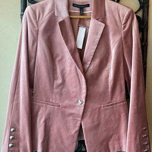 WHBM NWT Georgeous Pink Velvet Blazer US Sz 8